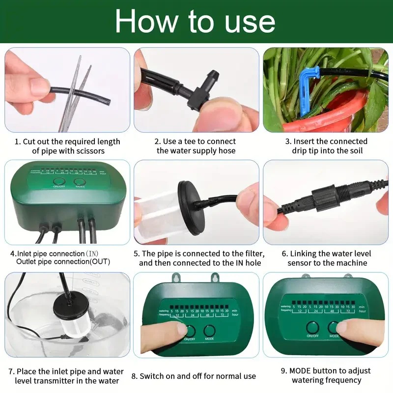Kit de irrigação solar intelig - Automatic Plant Waterer avaliação e preço