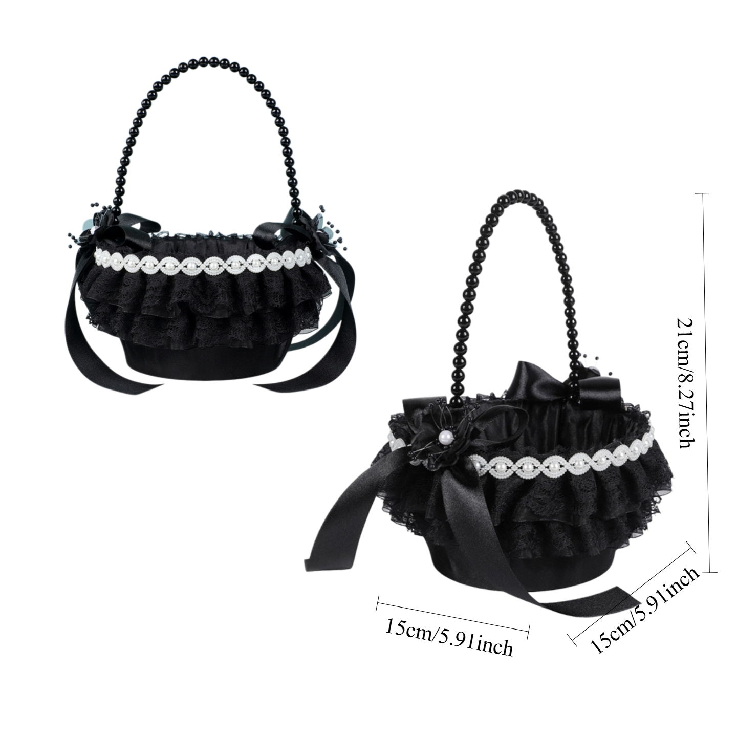 2 Peças Cesto de Flores Preto  - Gardening Tools Girls avaliação e preço